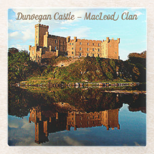 Dunvegan Castle - MacLeod Clan Glazen Onderzetter
