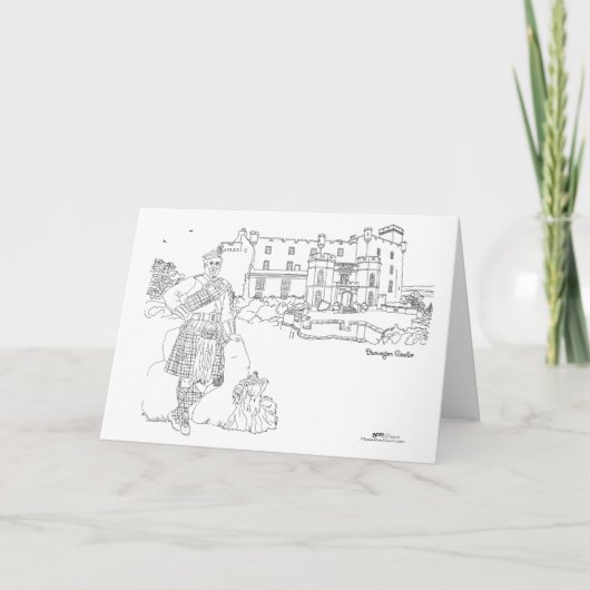 Dunvegan Castle, Schotland Kaart (Voorkant)