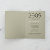 "Duo" Cadet Blue Afstuderen Invitation (Binnen)