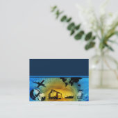 Duo de carte de visite de modèle de logistique de (Debout devant)