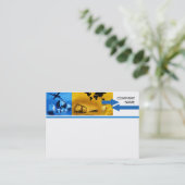 Duo de carte de visite de modèle de logistique de (Debout devant)