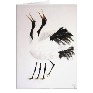 Duo des grues Or-rostrées