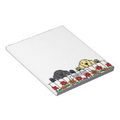 Duo Labrador personnalisé vous regardant Bloc-note (Incliné)