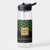 Duo noir & vert - Bouteille d'eau du logo de l'ent (Gauche)