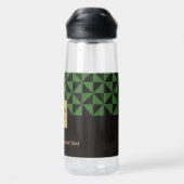 Duo noir & vert - Bouteille d'eau du logo de l'ent (Arrière)