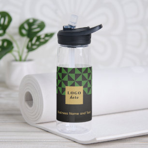 Duo noir & vert - Bouteille d'eau du logo de l'ent
