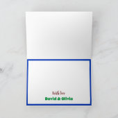 Duo Peacock Plié Merci Cartes (Intérieur)