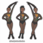 Duo-Pose Dancer Paradise #1  Sticker (Devant)