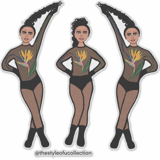 Duo-Pose Dancer Paradise #2 Sticker (Voorkant)