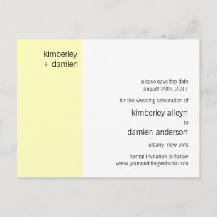 "Duo" Vanilla Opslaan het Briefkaart Datum