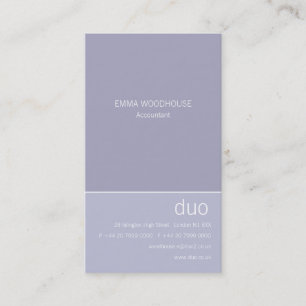 Duo Verticaal lichtstaal Blauw Visitekaartje