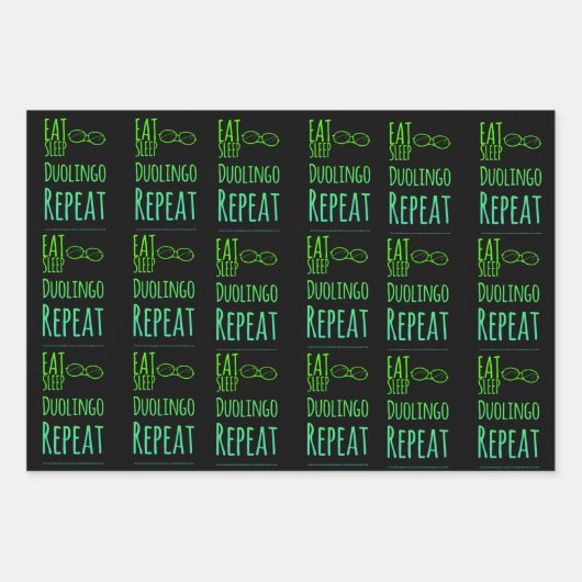 duolingo inpakpapier vel (Voorkant)