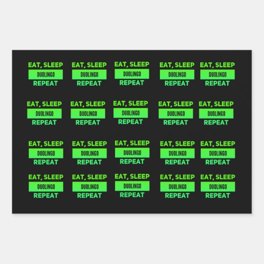 duolingo inpakpapier vel (Voorkant)