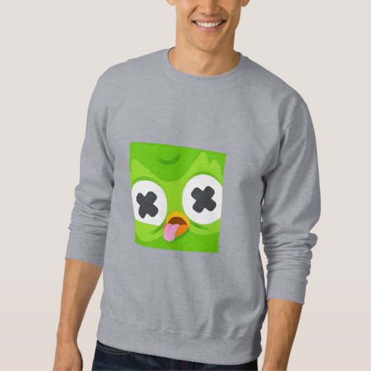 Duolingo Owl, mais il a vu des choses Sweatshirt (Devant)