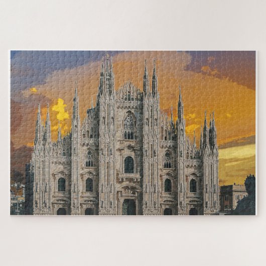 Duomo di Milano Church Milaan Italië Legpuzzel (Horizontaal)