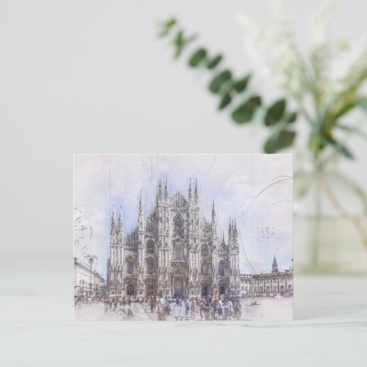 Duomo di Milano Italië Briefkaart (Staand voorkant)
