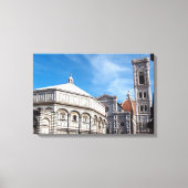 Duomo en Baptistry, Florence canvas print (Voorkant)