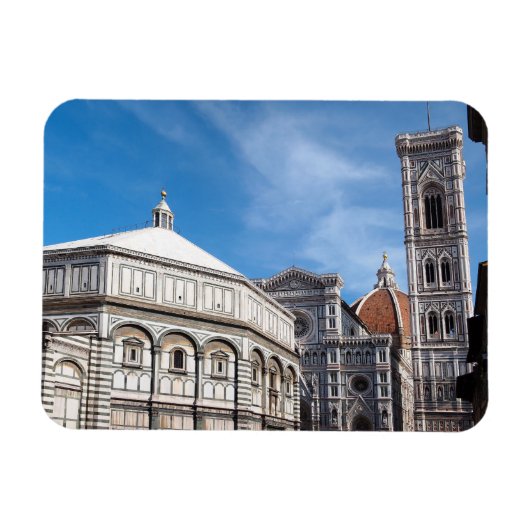 Duomo en Baptistry, Florence rechthoekige magneet (Horizontaal)