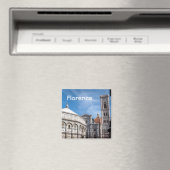 Duomo et Baptistère, aimant texte de Florence (In Situ (Lave-vaisselle))