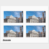 Duomo et Baptistry, Florence autocollant rectangul (Feuille)