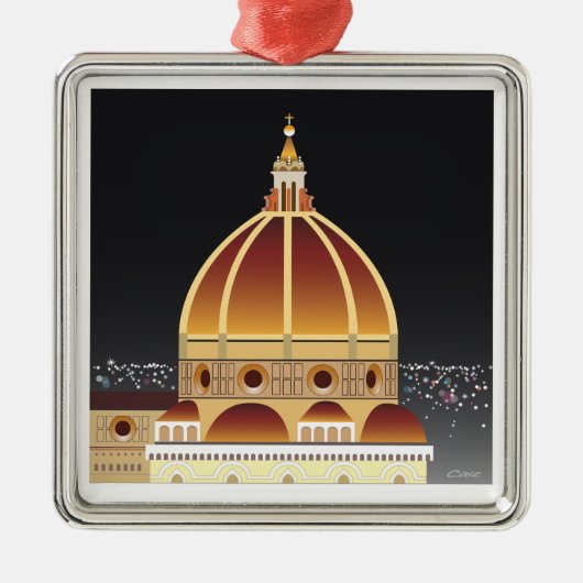 Duomo-versiering Metalen Ornament (Voorkant)