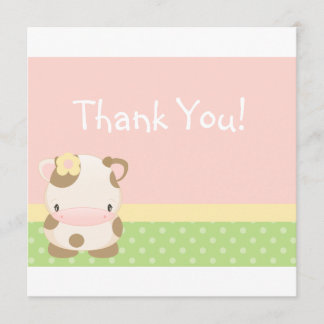 Dupe le carte de remerciements de MOO-Vache à