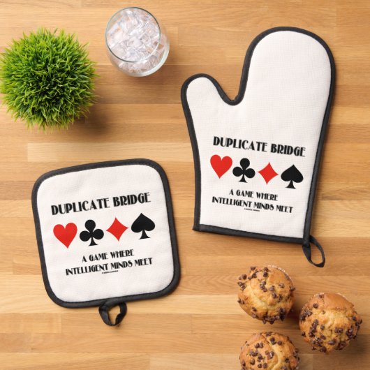 Duplicate Bridge A Game Where Intelligent Minds Ovenwant & Pannenlap Set (Top down)
