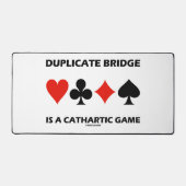 Duplicate Bridge is een Cathartic Game Kaart pak Bureaumat (Voorkant)