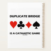 Duplicate Bridge is een Cathartic Game Kaart pak Planner (Achterkant)