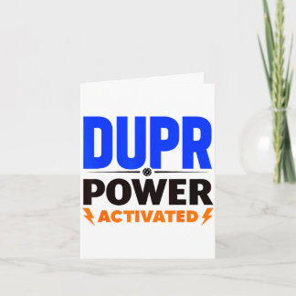 Dupr-kracht geactiveerd _ grappige pickleball-quot kaart