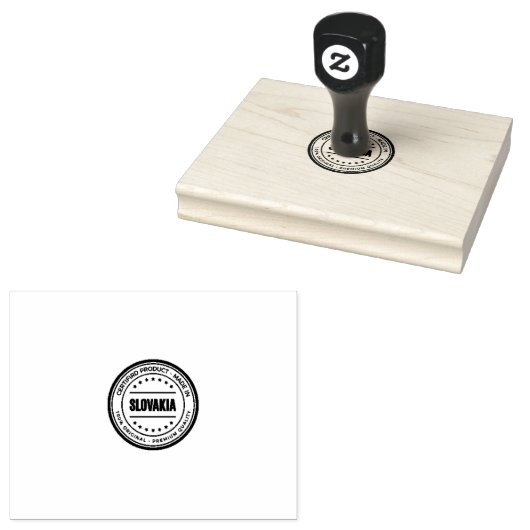 Durable SLOVAKIA Text Certified Made in Precise  Rubberstempel (Gestempeld)