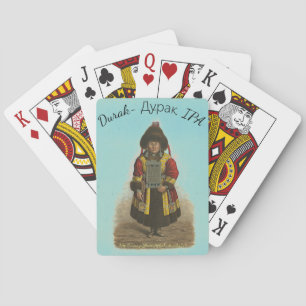 "Durak (Russisch:) Д р а к, IPA" Pokerkaarten