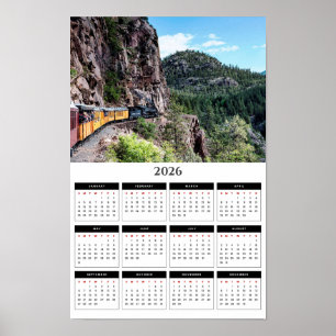 Durango Colorado Bergtrein 2026 Kalender Poster