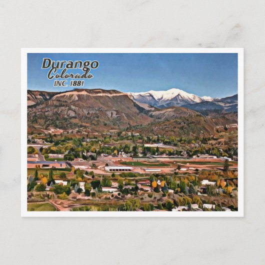 DURANGO COLORADO BRIEFKAART (Voorkant)