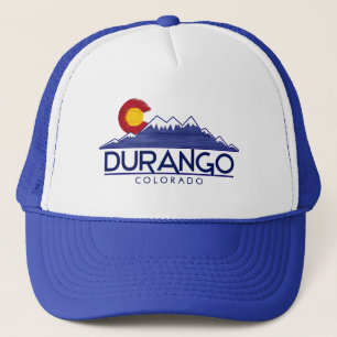 Durango Colorado houten bergen hoed Trucker Pet