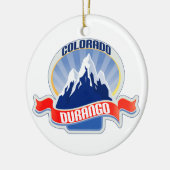 Durango Colorado Keramisch Ornament (Links)