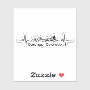 Durango Colorado Modderfiets Hartslag Sticker