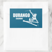 Durango Colorado Skier Rechthoekige Sticker (Tas)