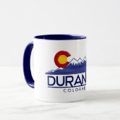 Durango Colorado wood mountains mug (Devant gauche)