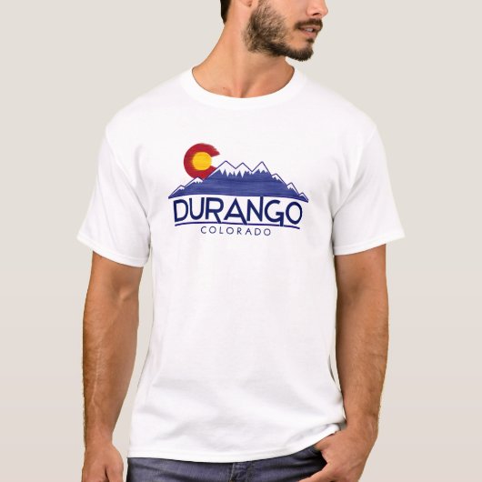 Durango Colorado wood mountains shirt (Voorkant)