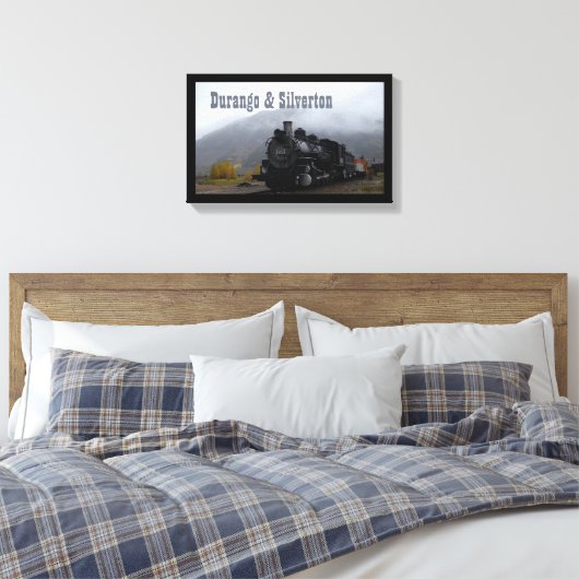 Durango en Silverton Train Canvas Afdruk (Insitu (Slaapkamer))