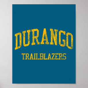 Durango High School Hs Las Vegas Nv Vintage Srts Poster