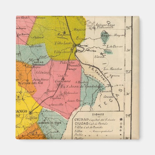 Durango, Mexico Magneet (Voorkant)