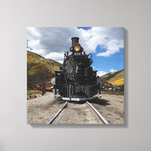 Durango & Silverton Narrow Gage Train Canvas Afdruk (Voorkant)