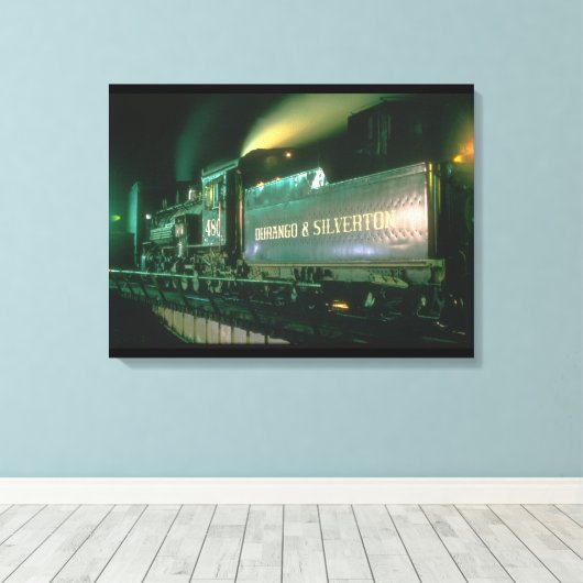 Durango & Silverton No_Steam Treinen Canvas Afdruk (Insitu (Houten vloer))