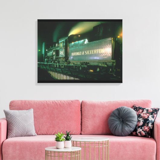 Durango & Silverton No_Steam Treinen Canvas Afdruk (Insitu (Woonkamer))