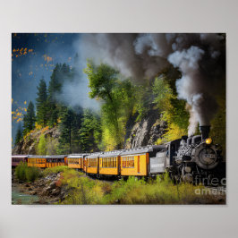 Durango-Silverton smalspoorweg Poster