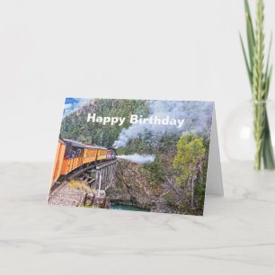 Durango & Silverton Spoorweglocomotief op brug Kaart