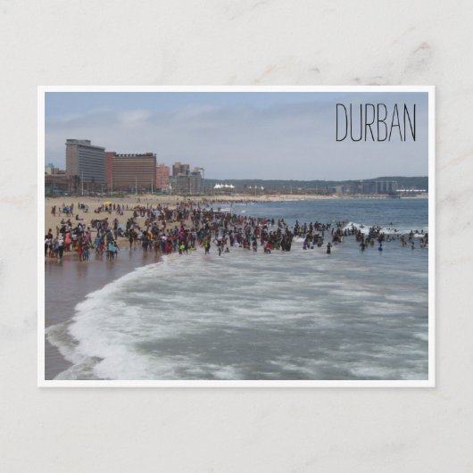 durban beachfront briefkaart (Voorkant)