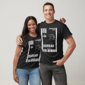 Durban Zuid-Afrika Boarding Pass Vliegticket T T-shirt (Unisex)